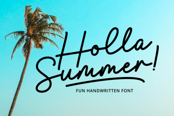 Holla Summer Font Poster 1