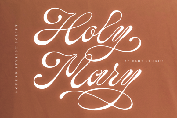 Holy Mary Font Poster 1