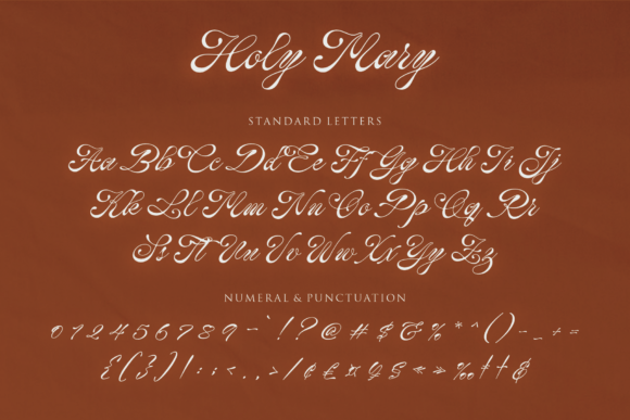Holy Mary Font Poster 11