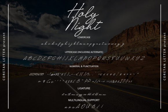 Holy Night Font Poster 9