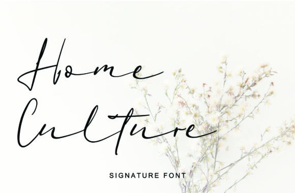 Home Culture Font Poster 1