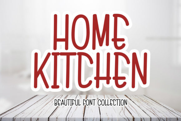 Home Kitchen Font Poster 1
