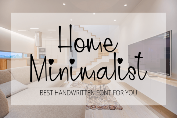 Home Minimalist Font Poster 1