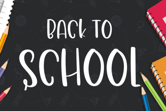 Home School Font Poster 2