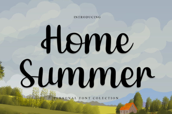 Home Summer Font Poster 1