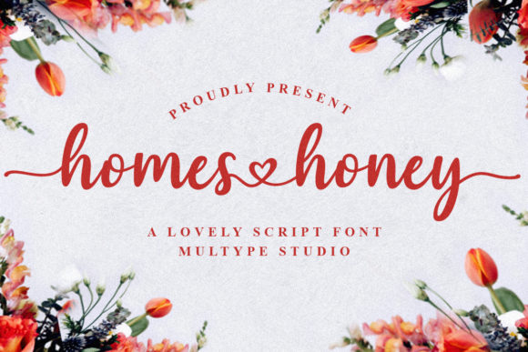 Homes Honey Font Poster 1