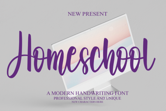 Homeschool Font Poster 1