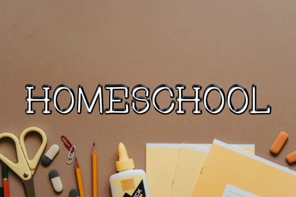 Homeschool Font Poster 1