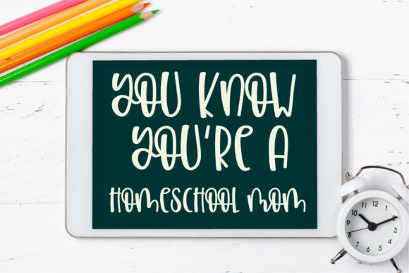 Homeschool Mom Font Poster 10