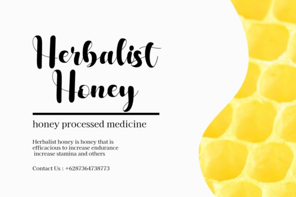 Honey Buddy Font Poster 2