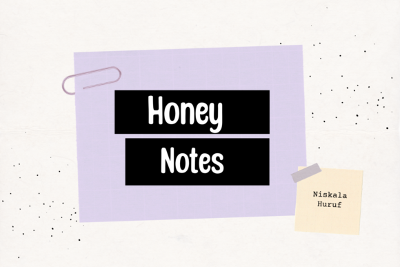 Honey Notes Font Poster 1