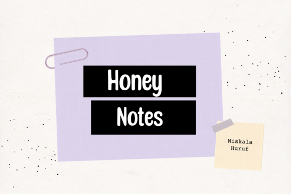 Honey Notes Font Honey Notes Font Poster 1