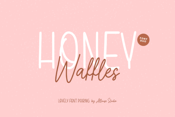 Honey Waffles Duo Font Poster 1