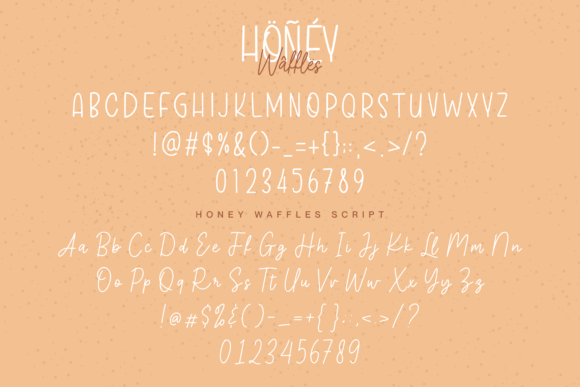 Honey Waffles Duo Font Poster 10