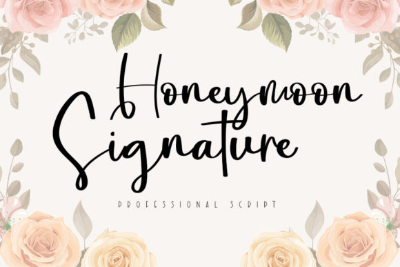 Honeymoon Signature Font