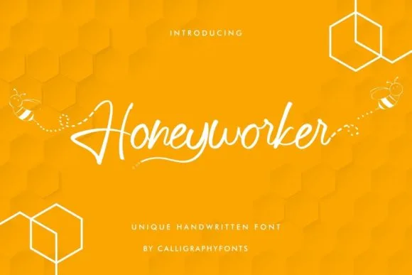 Honeyworker Font Honeyworker Font Poster 1