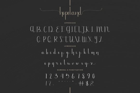 HopeLand Font Poster 4