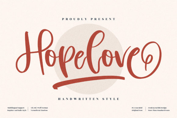 Hopelove Font Poster 1