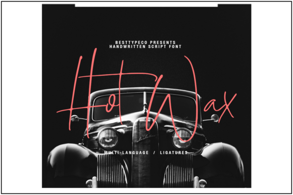 HotWax Font Poster 1