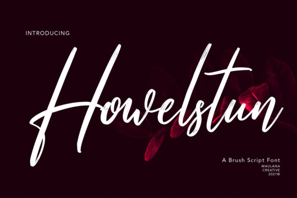 Howelstun Script Font