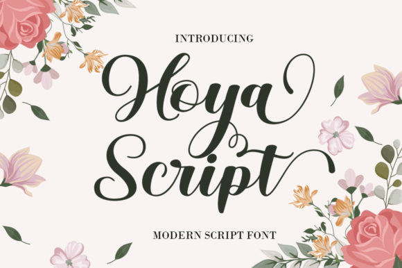 Hoya Script Font Poster 1