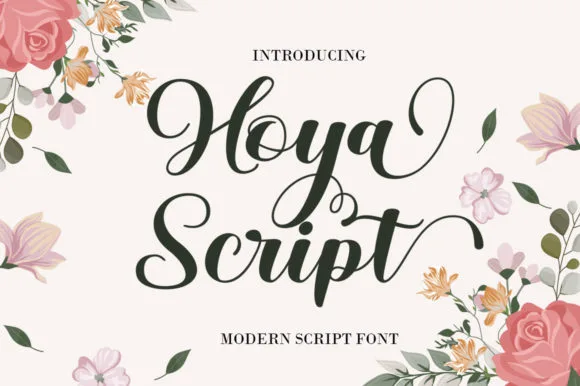 Hoya Script Font Hoya Script Font Poster 1