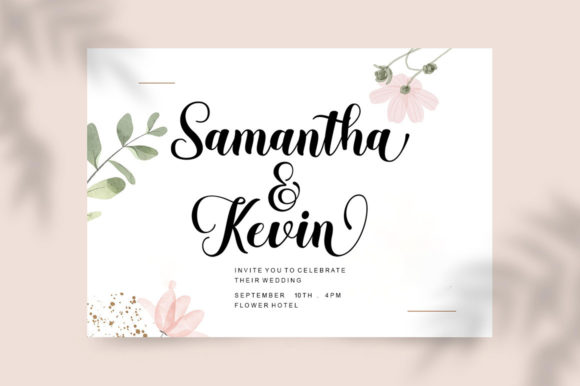 Hoya Script Font Poster 2