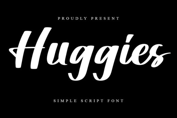 Huggies Font Poster 1