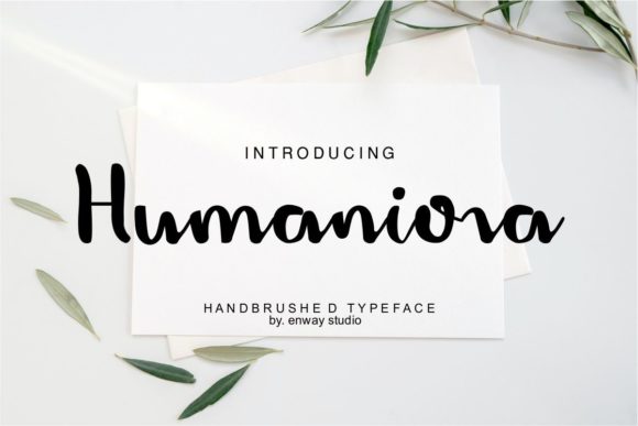 Humaniora Handbrush Font Poster 1