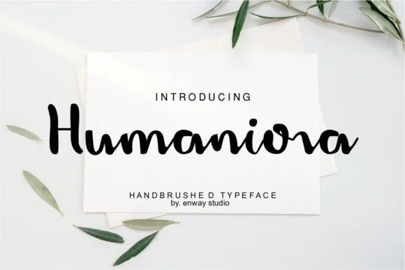 Humaniora Handbrush Font Poster 1