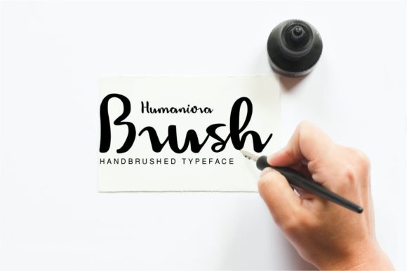 Humaniora Handbrush Font Poster 2