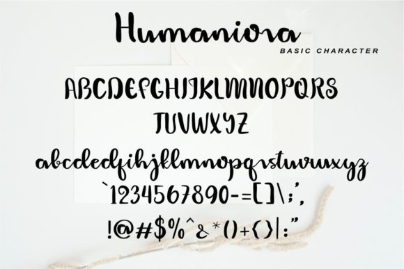 Humaniora Handbrush Font Poster 6