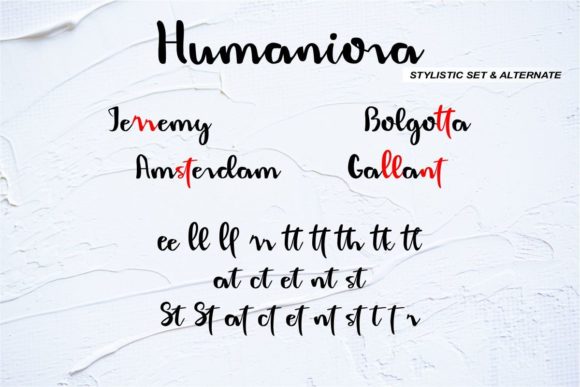 Humaniora Handbrush Font Poster 7