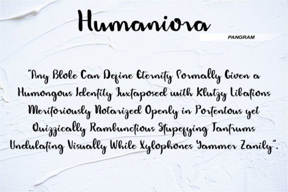 Humaniora Handbrush Font Poster 8