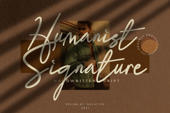 Humanist Signature Font Poster 1