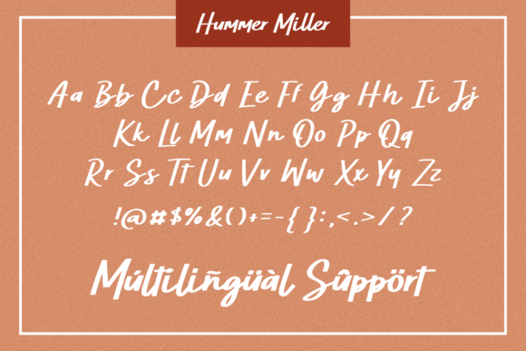 Hummer Miller Font Poster 10