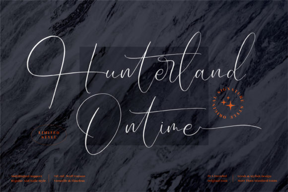 Hunterland Ontime Font Poster 1