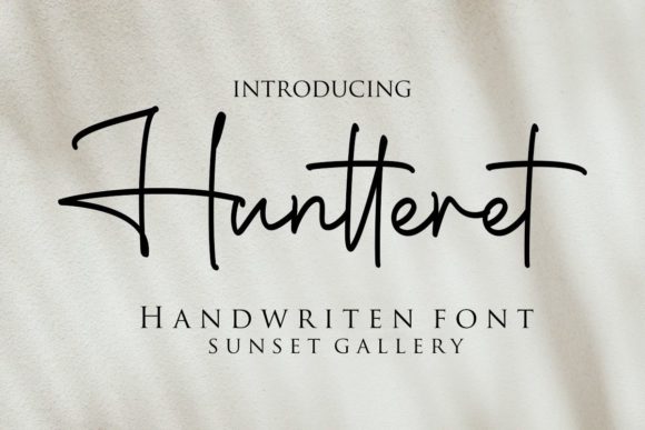 Huntteret Font Poster 1