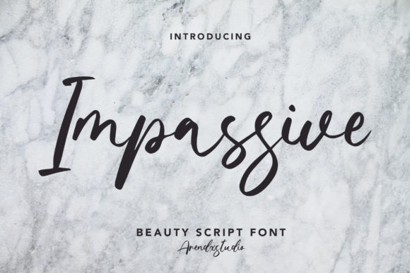 Impassive Font Poster 1