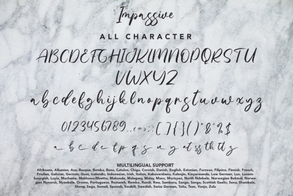 Impassive Font Poster 9