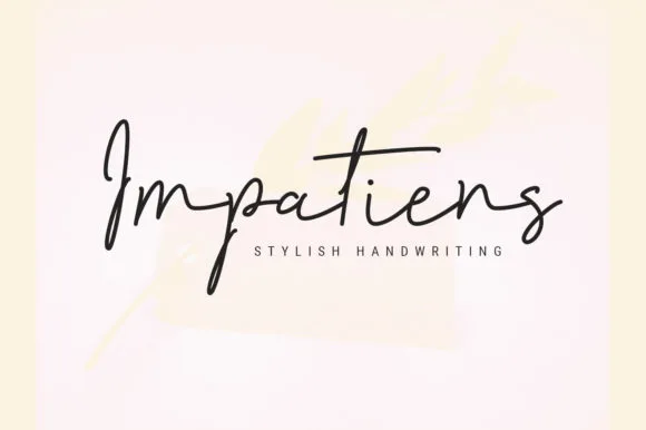 Impatiens Font Poster 1