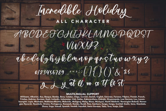 Incredible Holiday Font Poster 9