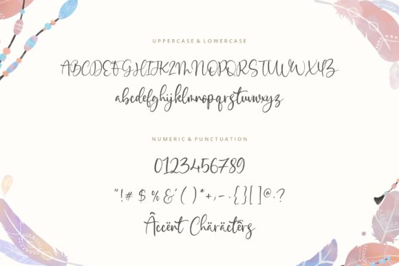 Indian Feather Font Poster 6