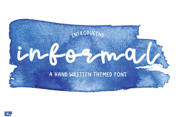 Informal Font Poster 1