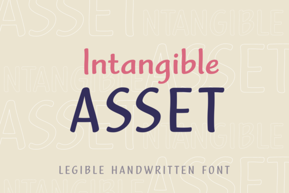Intangible Asset Font Poster 1