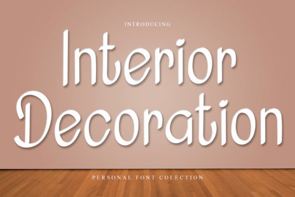 Interior Decoration Font Poster 1