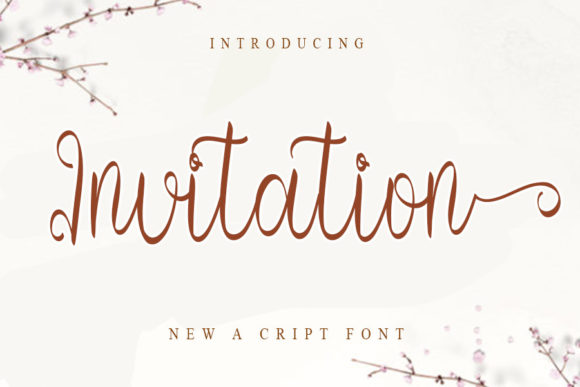 Invitation Font Poster 1