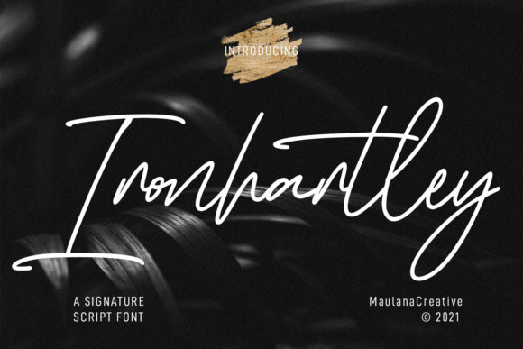 Ironhartley Script Font Poster 1