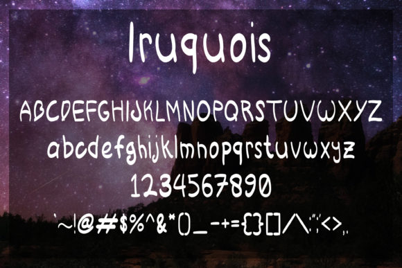 Iruquois Font Poster 5