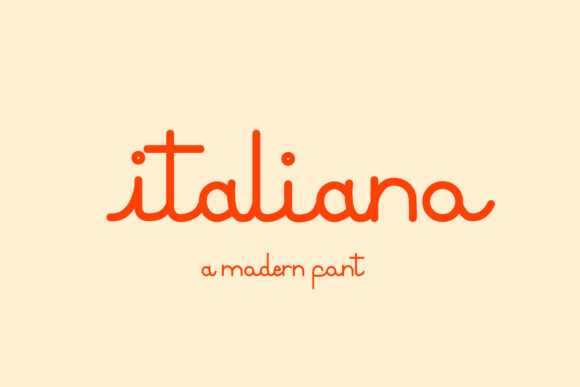 Italiano Font Poster 1